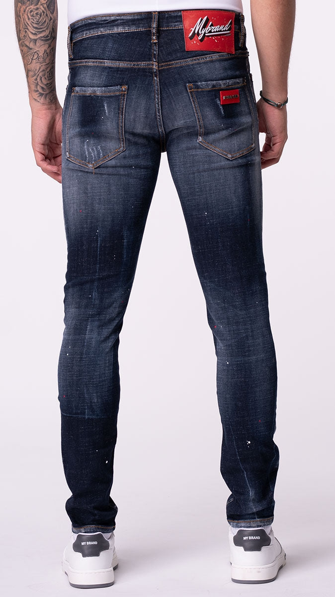 RUBY RED SPOTTED JEANS | DENIM