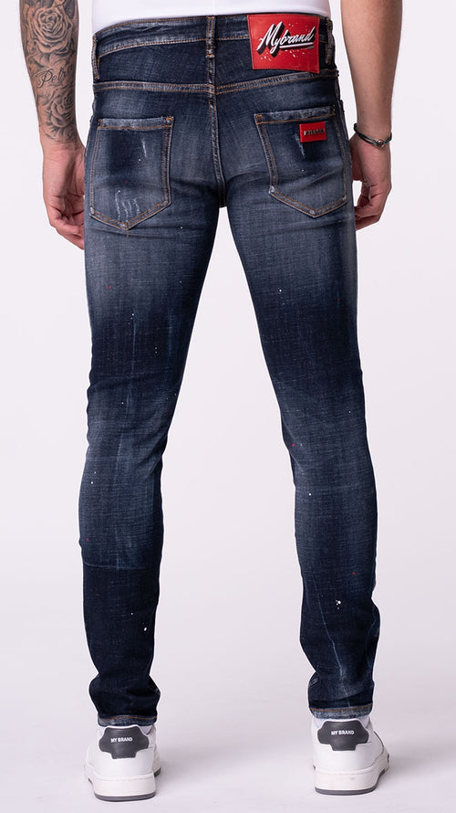 RUBY RED SPOTTED JEANS | DENIM