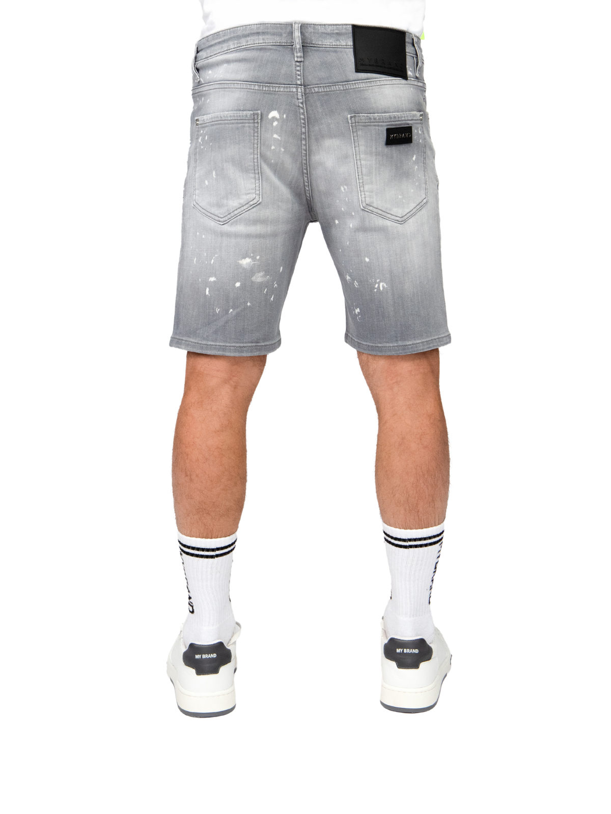 Gray Shorts Jeans LIGHTGREY Faded Jeans Short GREY JEANS – My