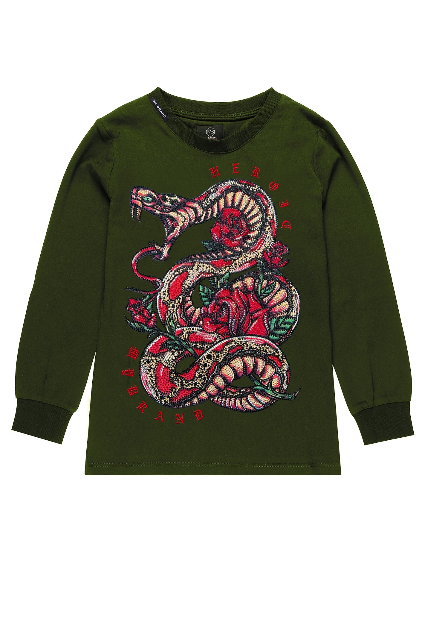 Snake Roses Longsleeve Army | ARMY