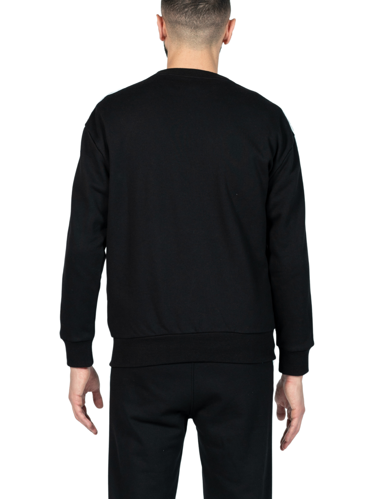 MB CONTRAST TAPING SWEATER BLACK | BLACK