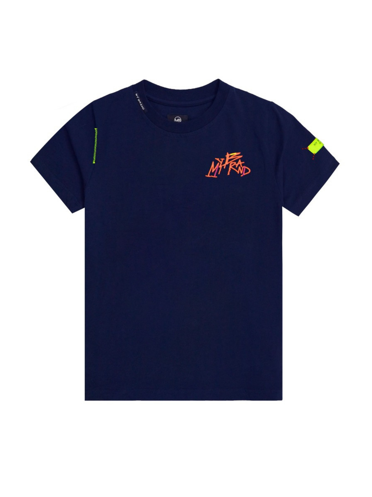 Mb Doodle Chest T-Shirt | NAVY