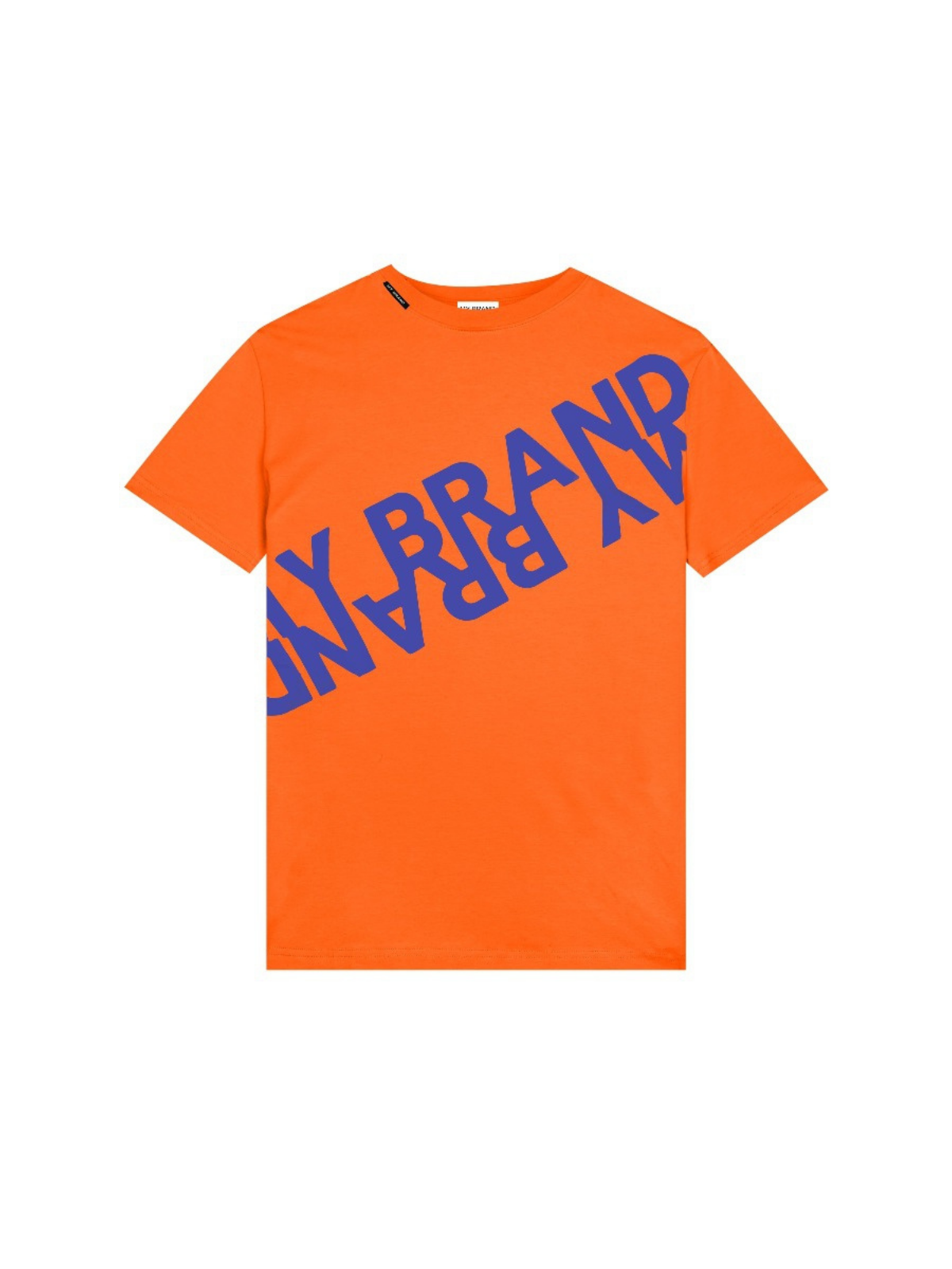 MB DOUBLE BRANDING T-SHIR | NEON ORANGE