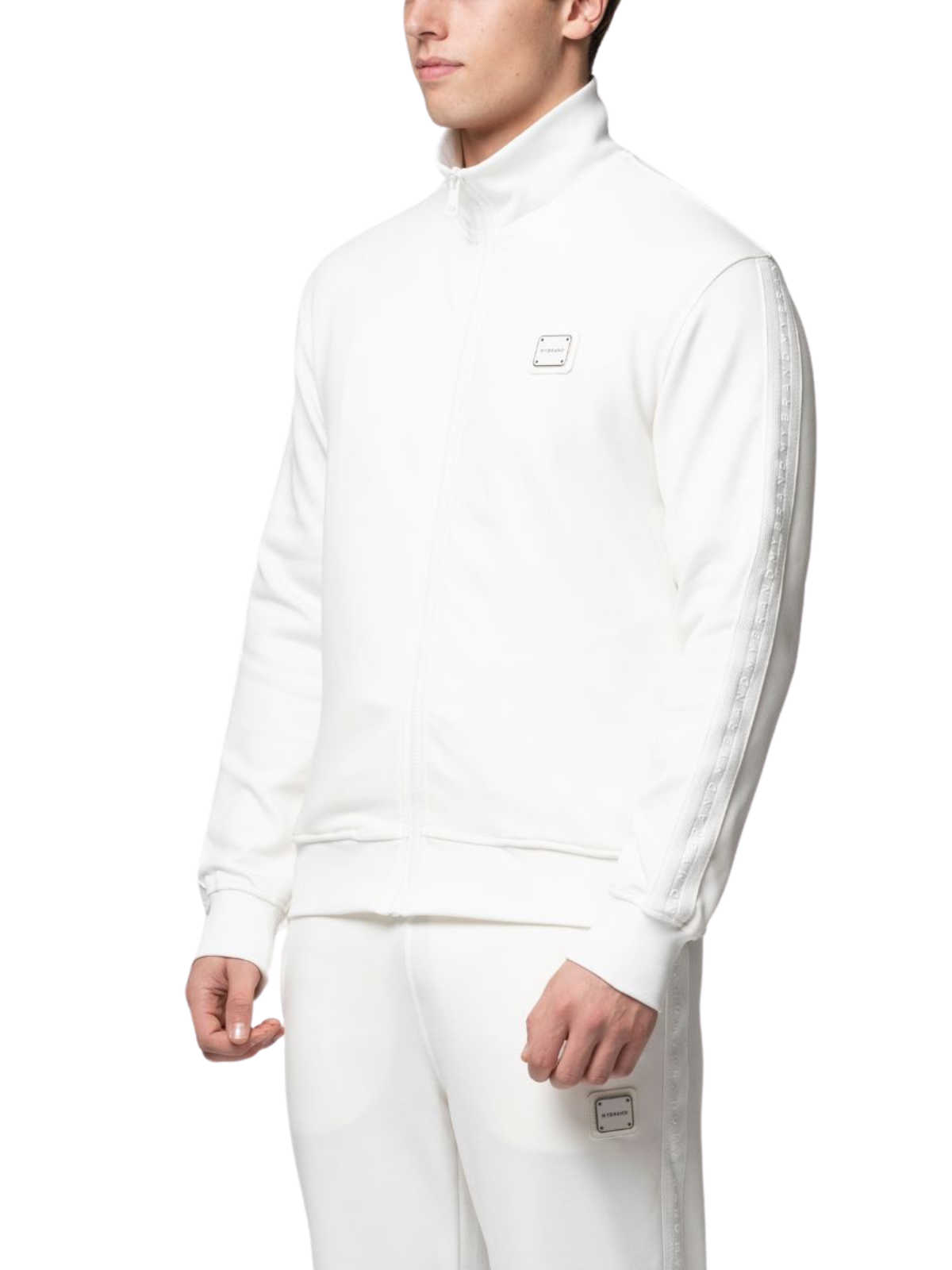 MB ESSENTIAL PIQUE WHITE TRACK JACKET | WHITE