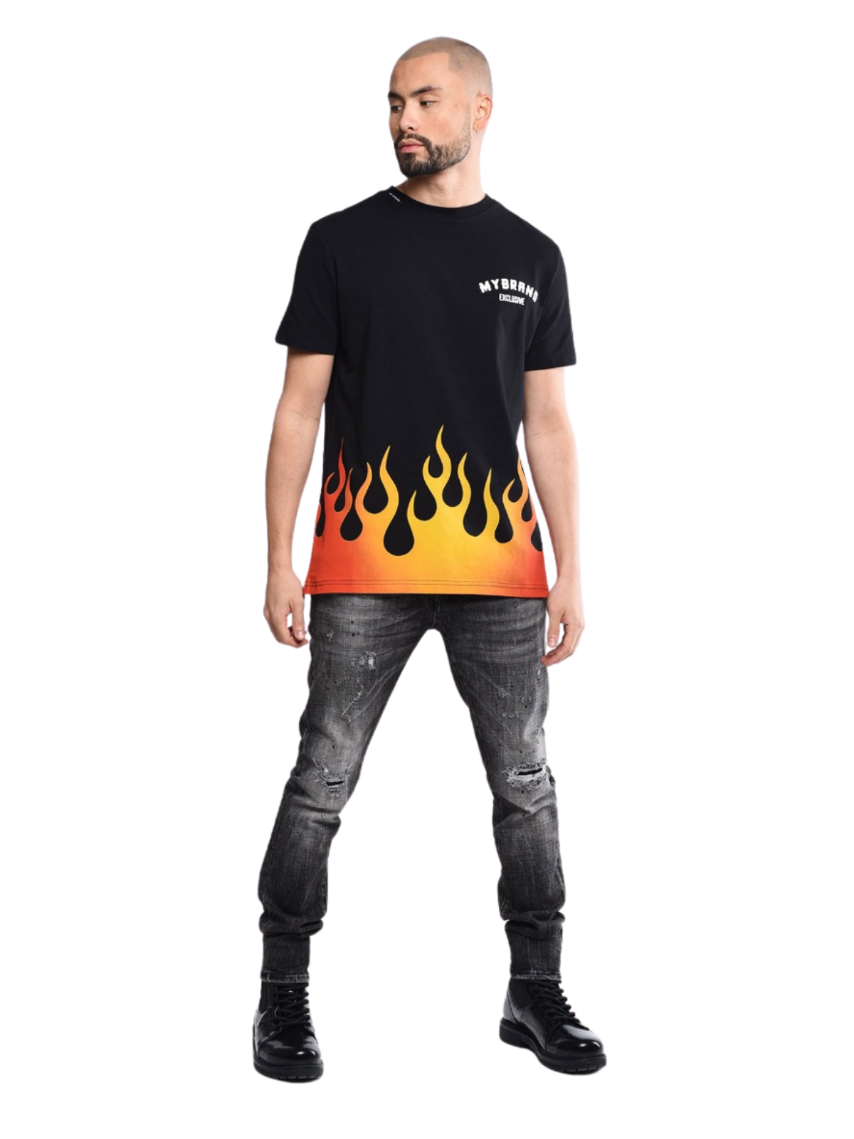 Mb Fire T-Shirt Black | BLACK