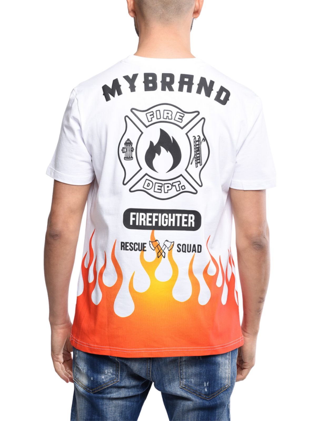 Mb Fire T-Shirt White | WHITE