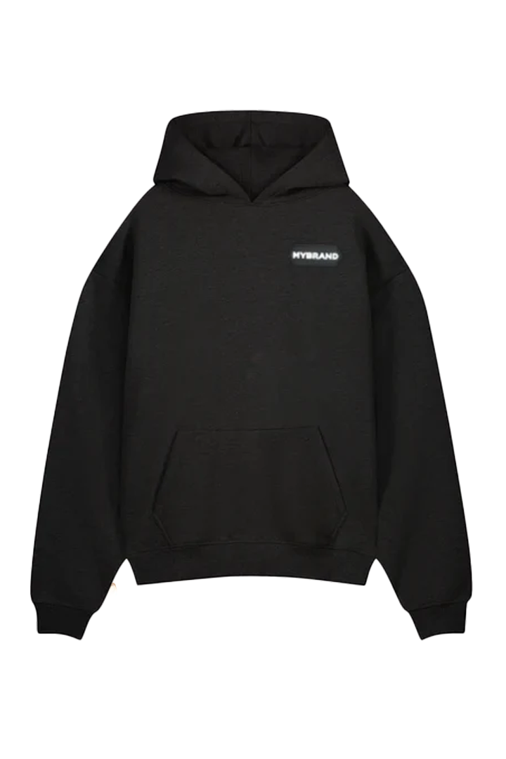 MB HEXAGON PATCH HOODIE BLA | BLACK