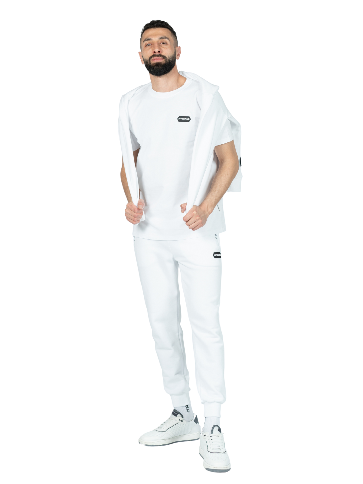 MB HEXAGON PATCH JOGGINGPAN | WHITE