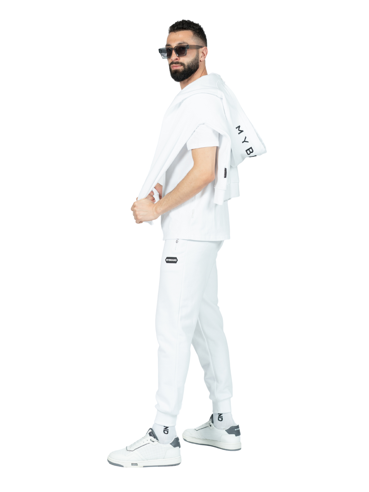 MB HEXAGON PATCH JOGGINGPAN | WHITE