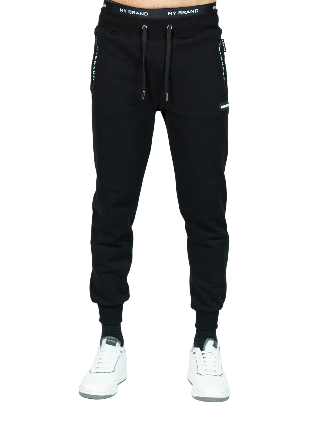 PANTALÓN DE JOGGING CON PARCHE HEXAGON DE MB | NEGRO