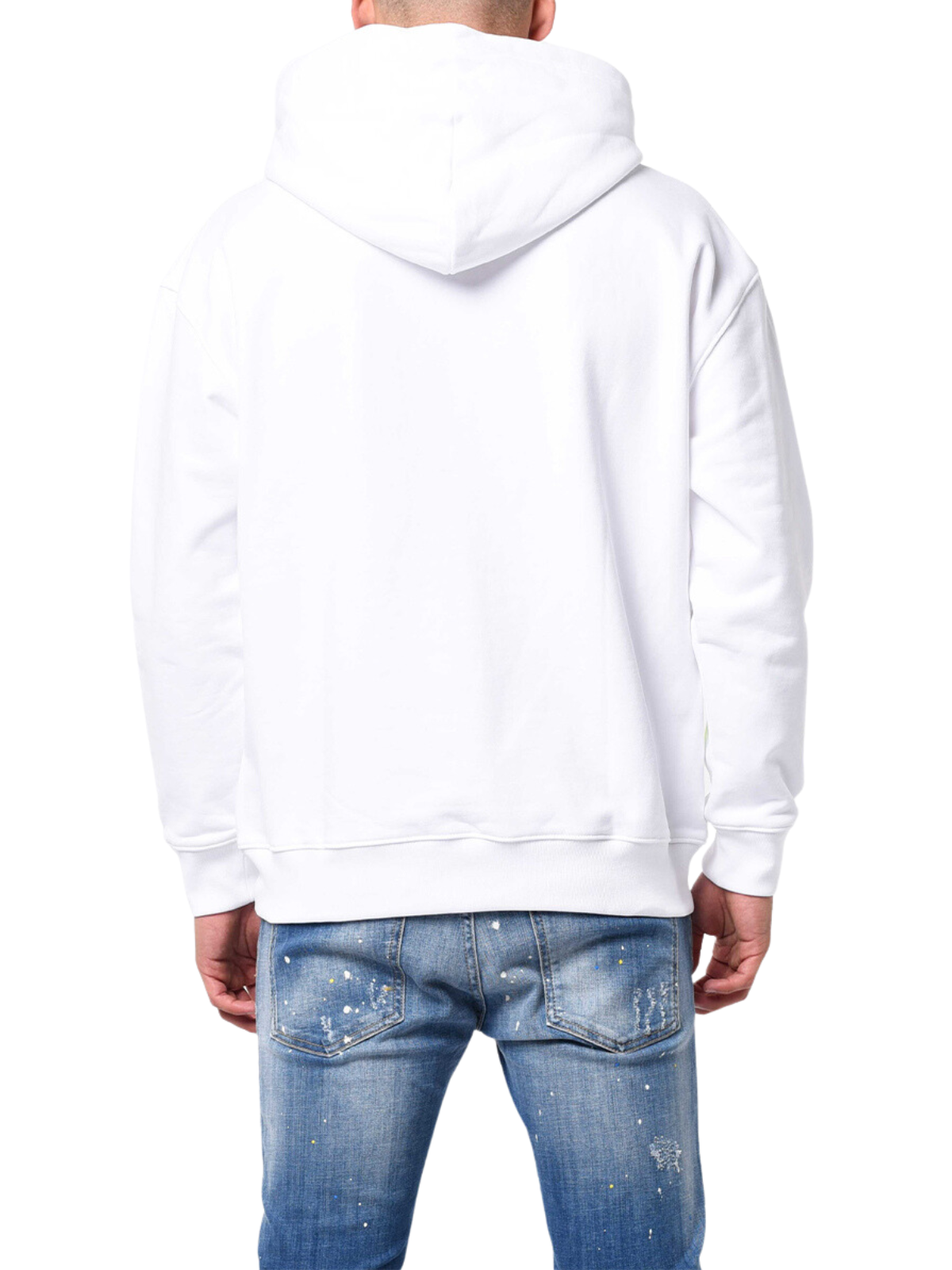 MB LOGO OCEAN BLUE GRADIENT HOODIE | WHITE