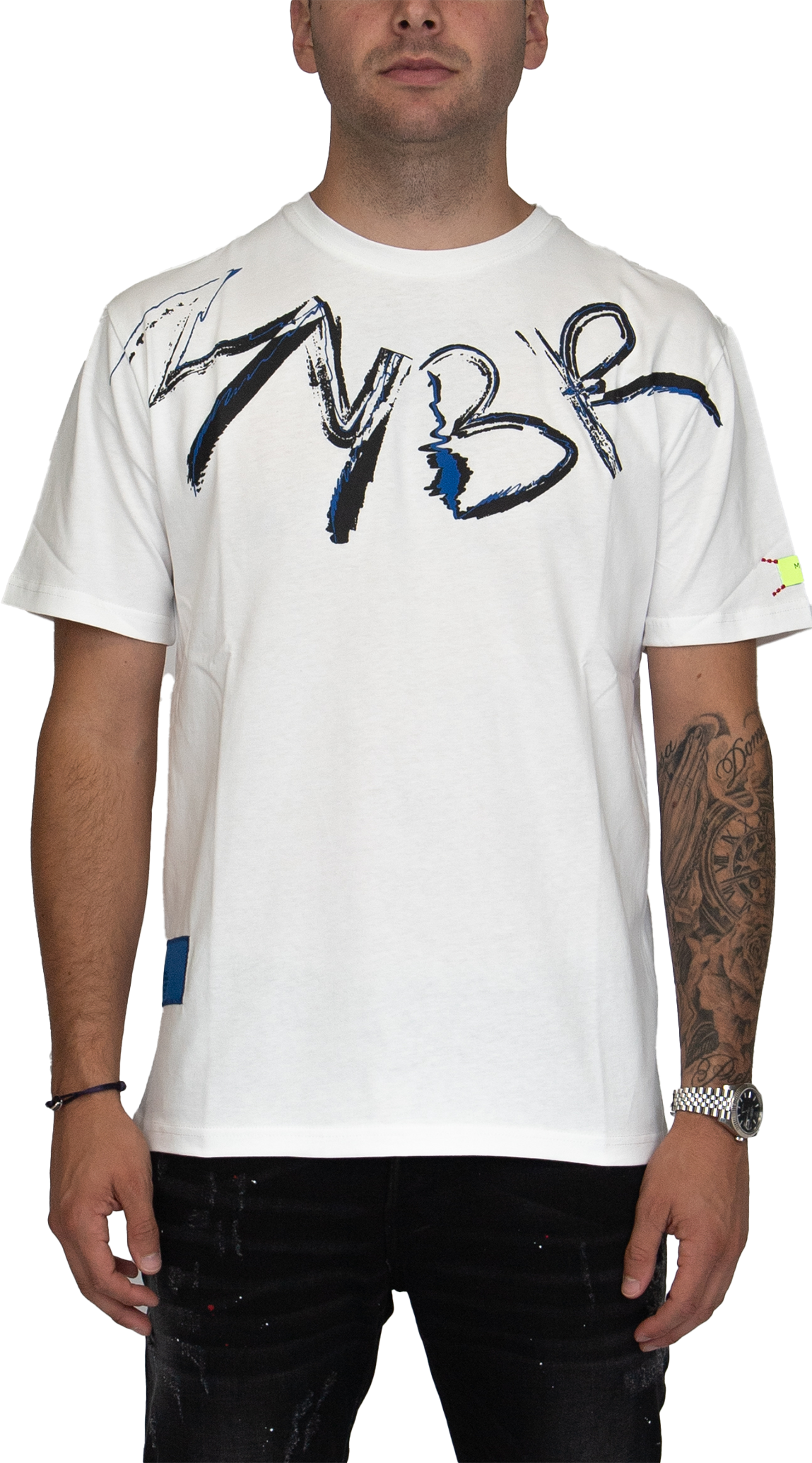 MYBRAND Signature Scribble Tee | OFF-WHITE