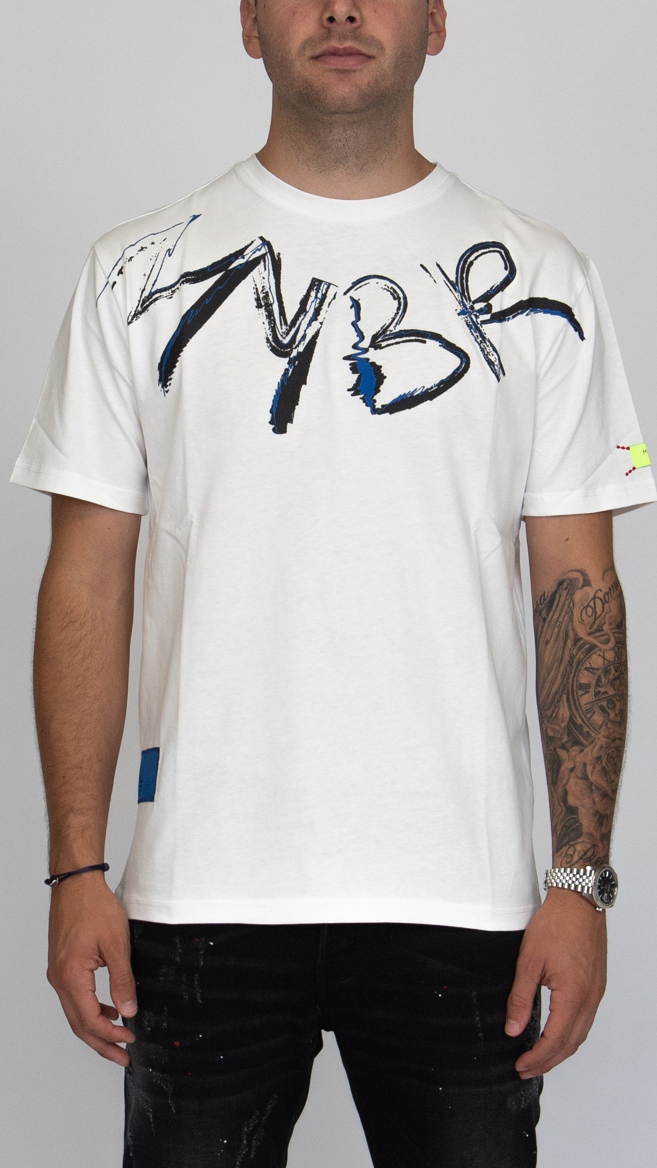 MYBRAND Signature Scribble Tee | OFF-WHITE