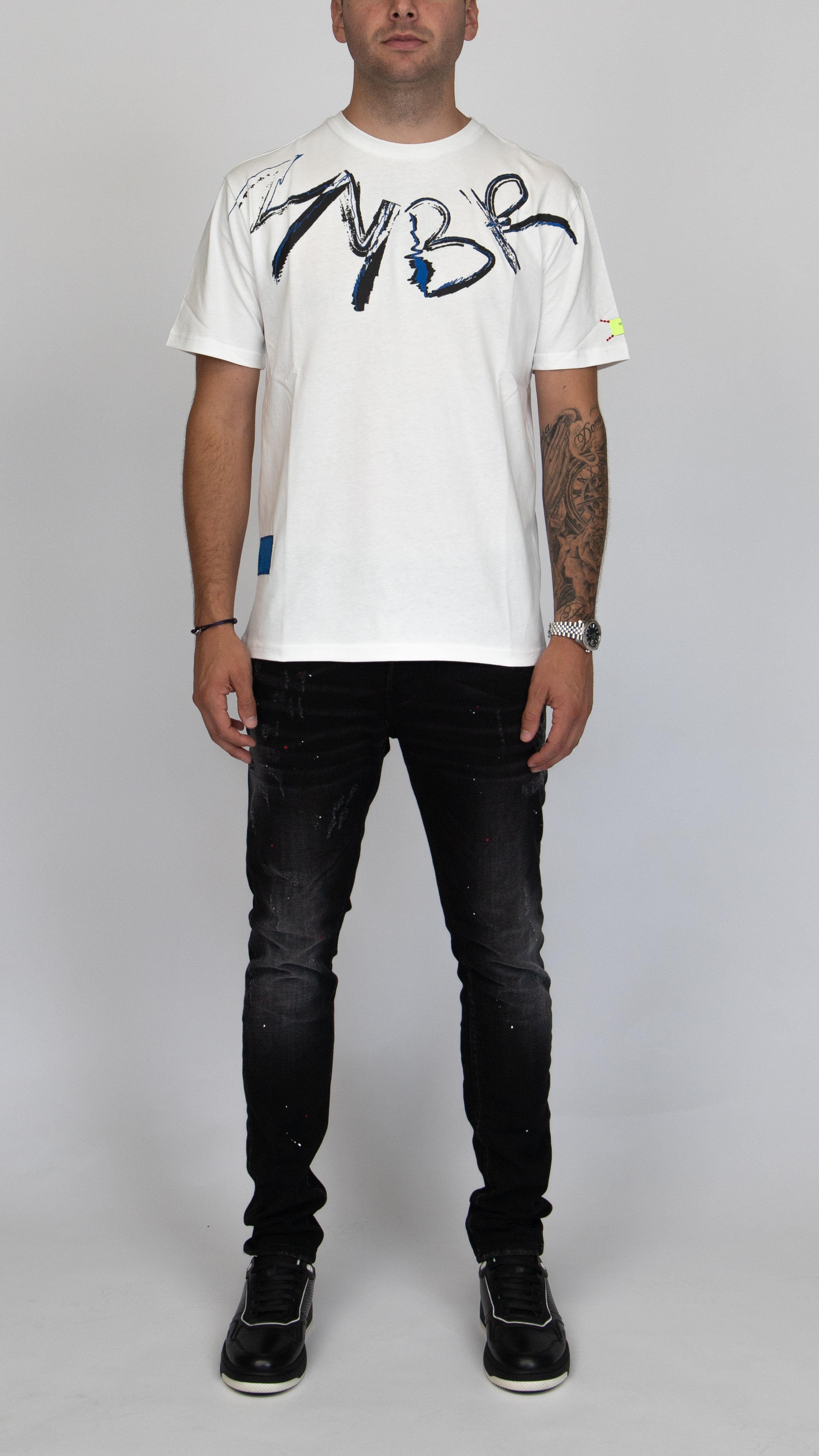 MYBRAND Signature Scribble Tee | OFF-WHITE