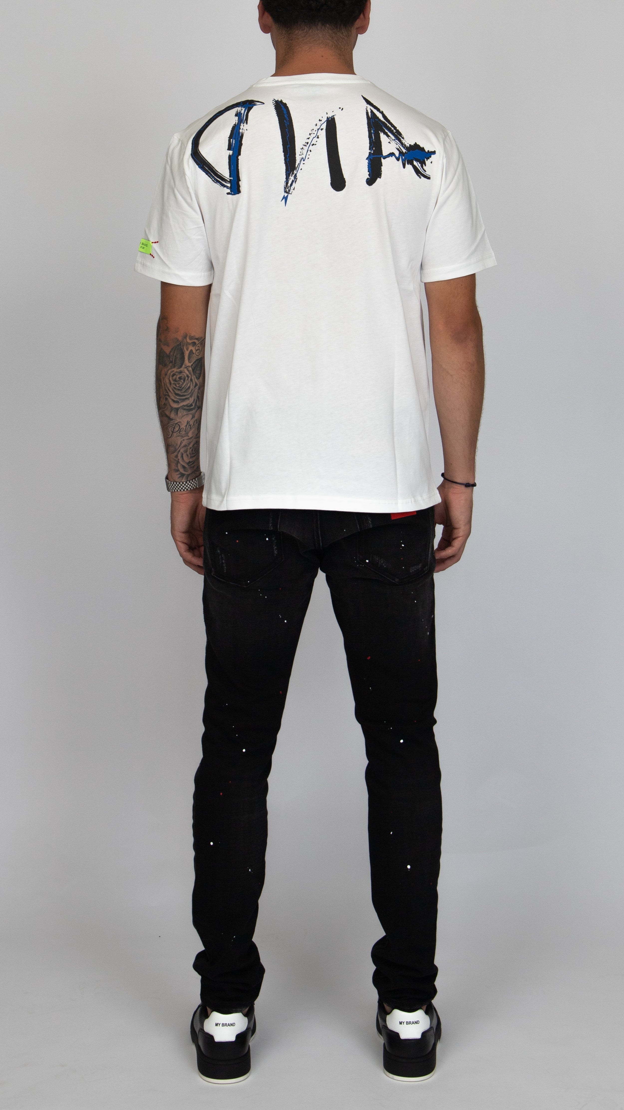 MYBRAND Signature Scribble Tee | OFF-WHITE