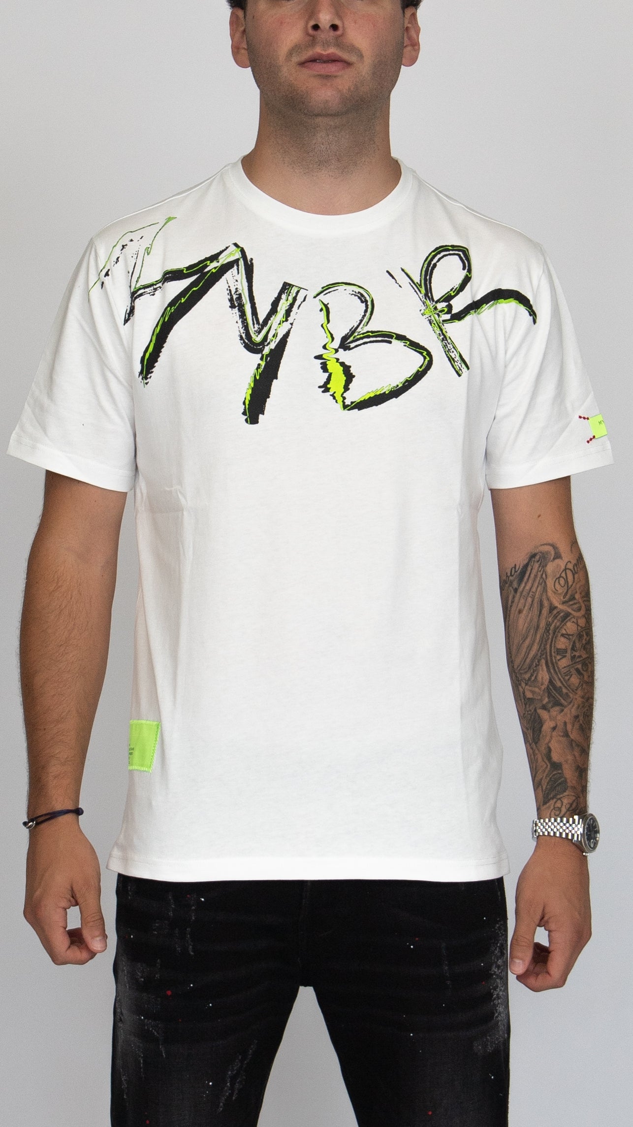 MYBRAND Signature Scribble Tee | OFF-WHITE