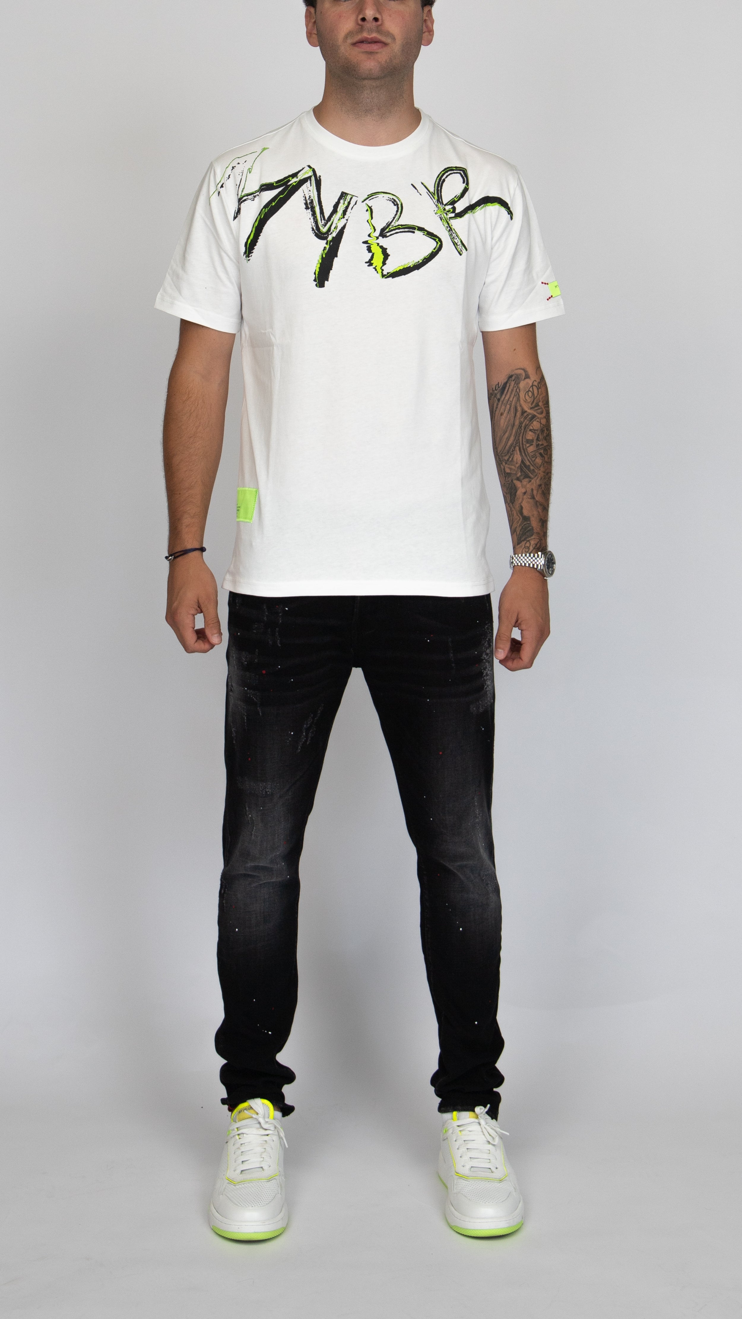 MYBRAND Signature Scribble Tee | OFF-WHITE