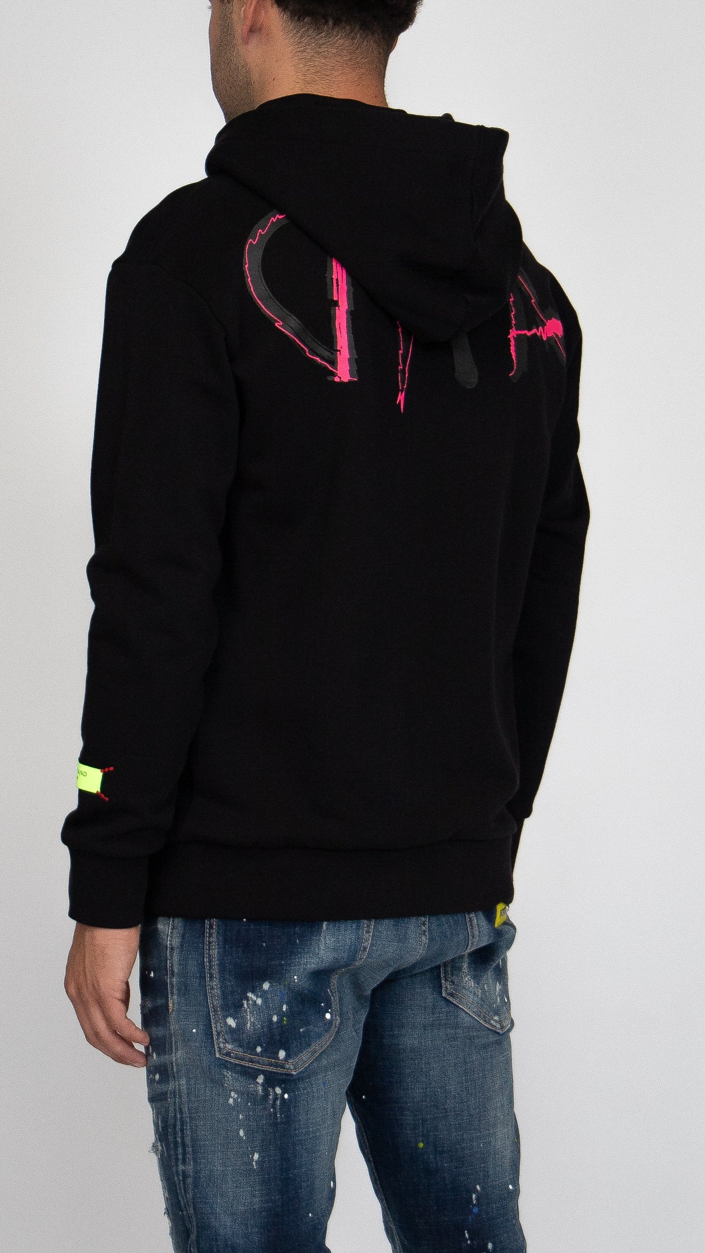 MYBRAND Signature Scribble Hoodie | BLACK