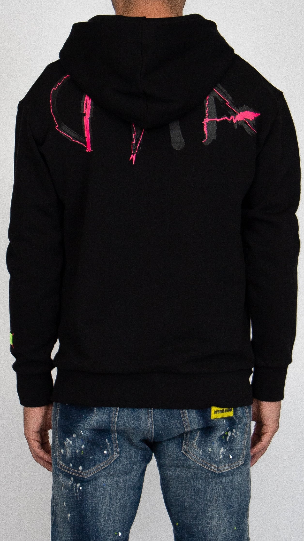 MYBRAND Signature Scribble Hoodie | BLACK