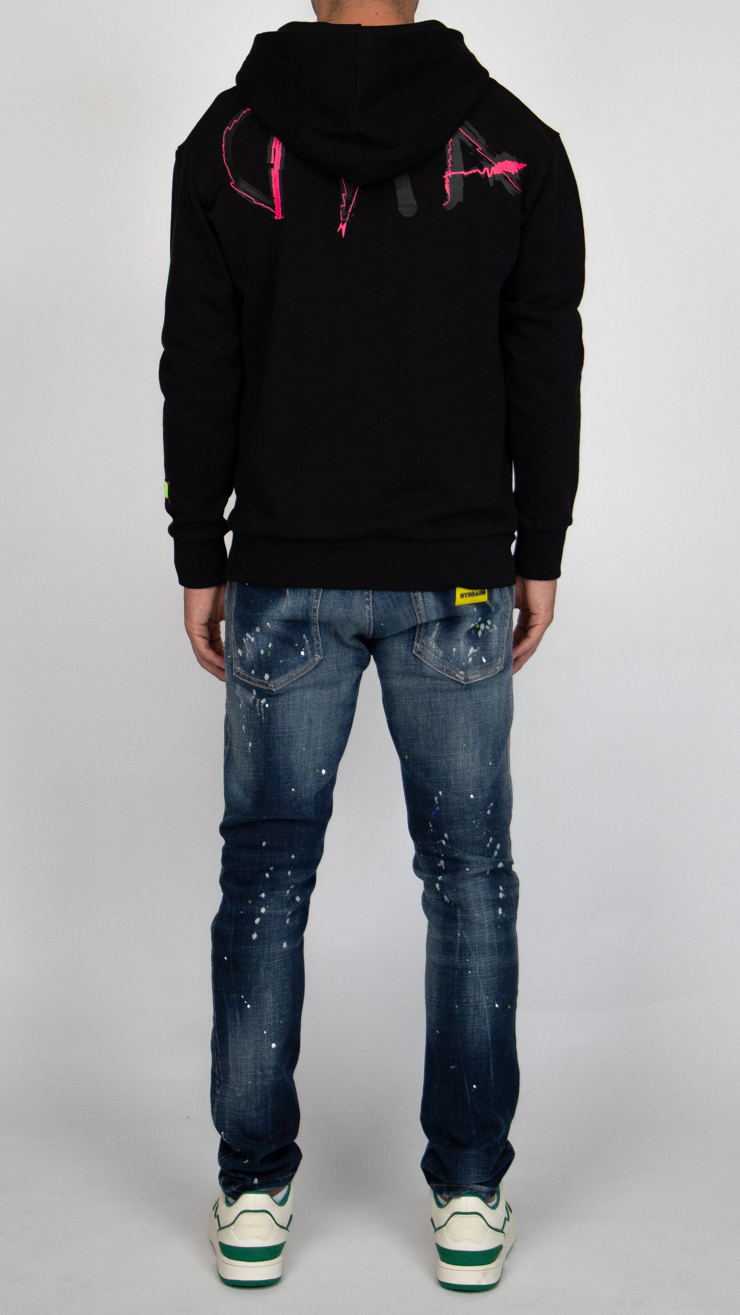 MYBRAND Signature Scribble Hoodie | BLACK