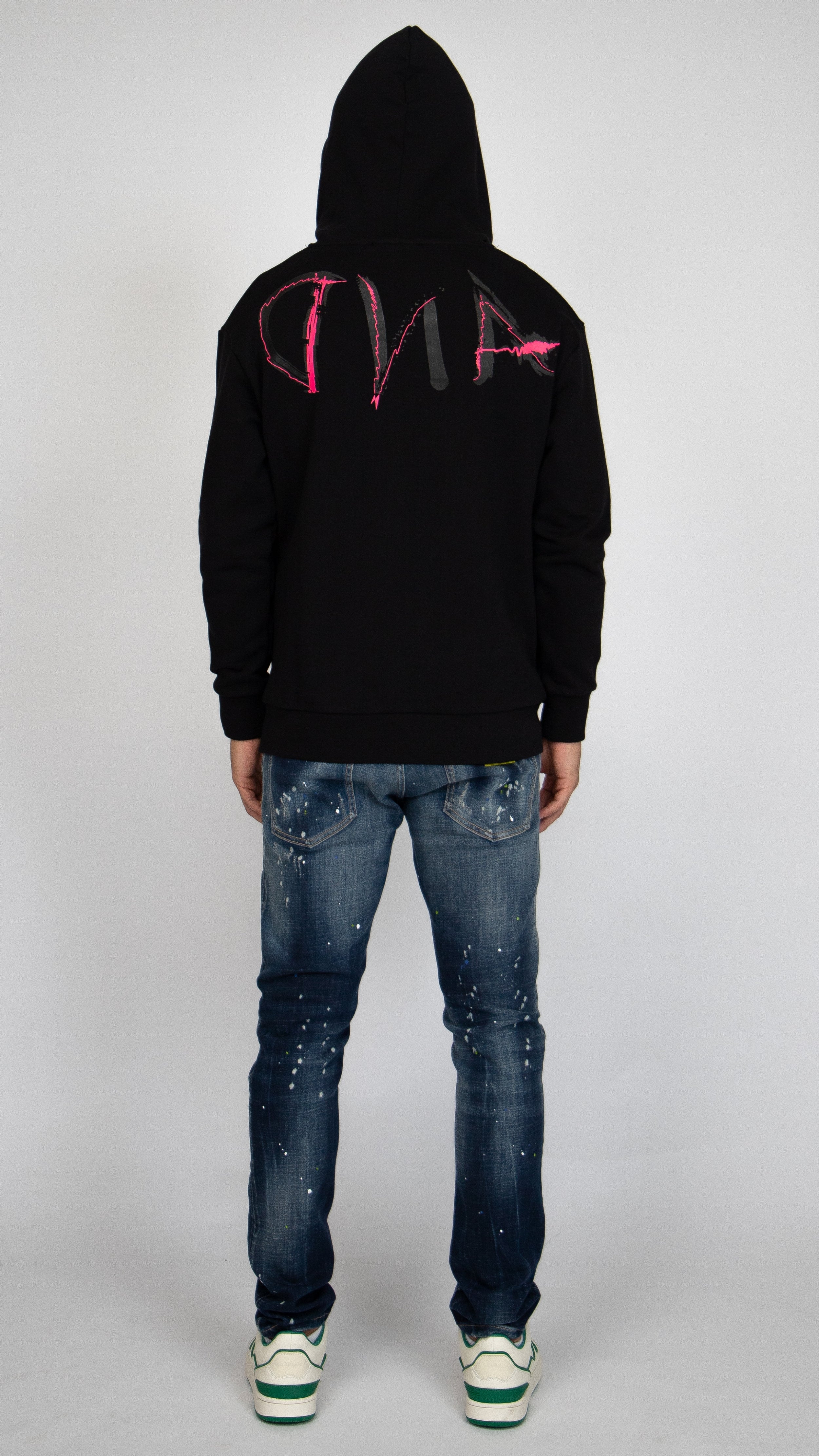 MYBRAND Signature Scribble Hoodie | BLACK