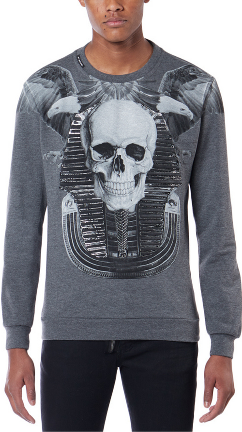 Egypt Skull Hoodie | GREY