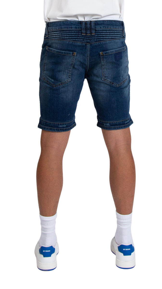 MYBRAND BIKER DENIM SHORTS | DENIM