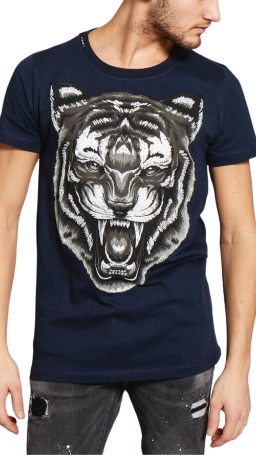 Scream Tiger T-Shirt | NAVY
