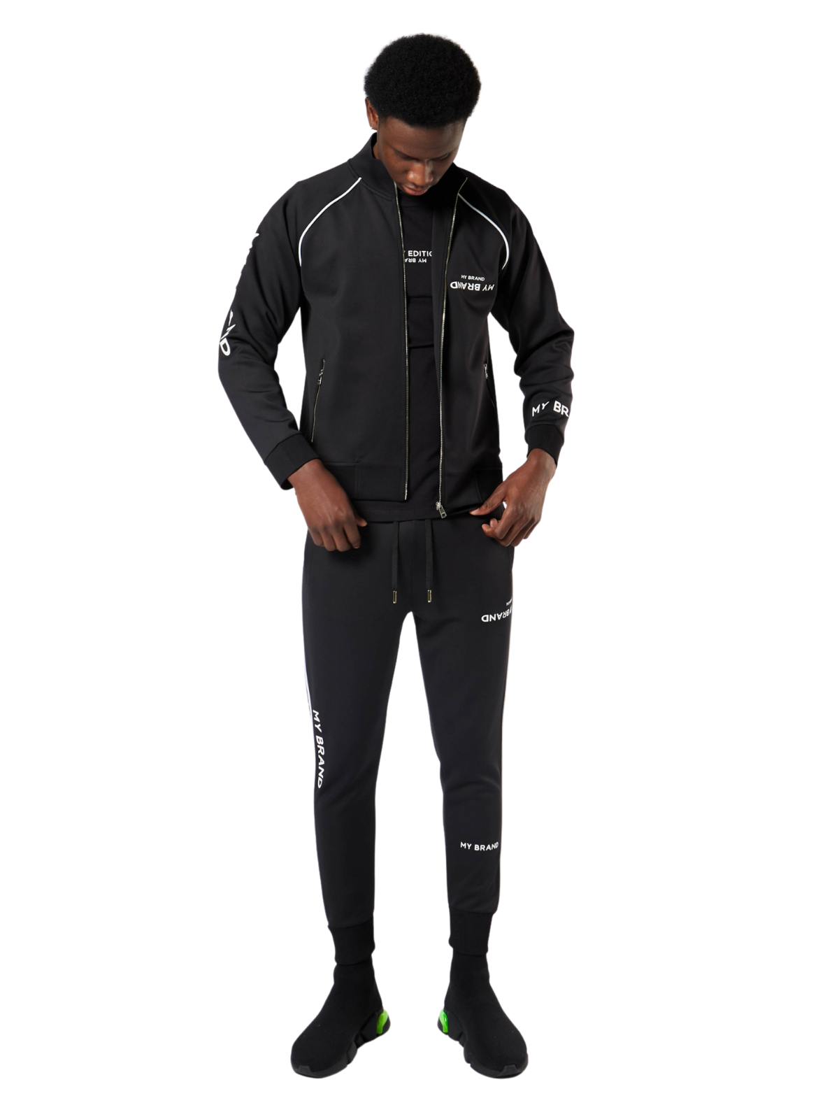 MULTI BRANDING TRACKSUIT | BLACK