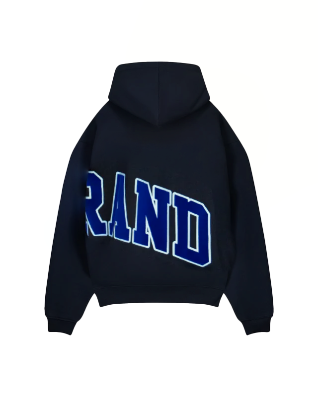 MYBRAND Bold Emblem Hoodie | NAVY