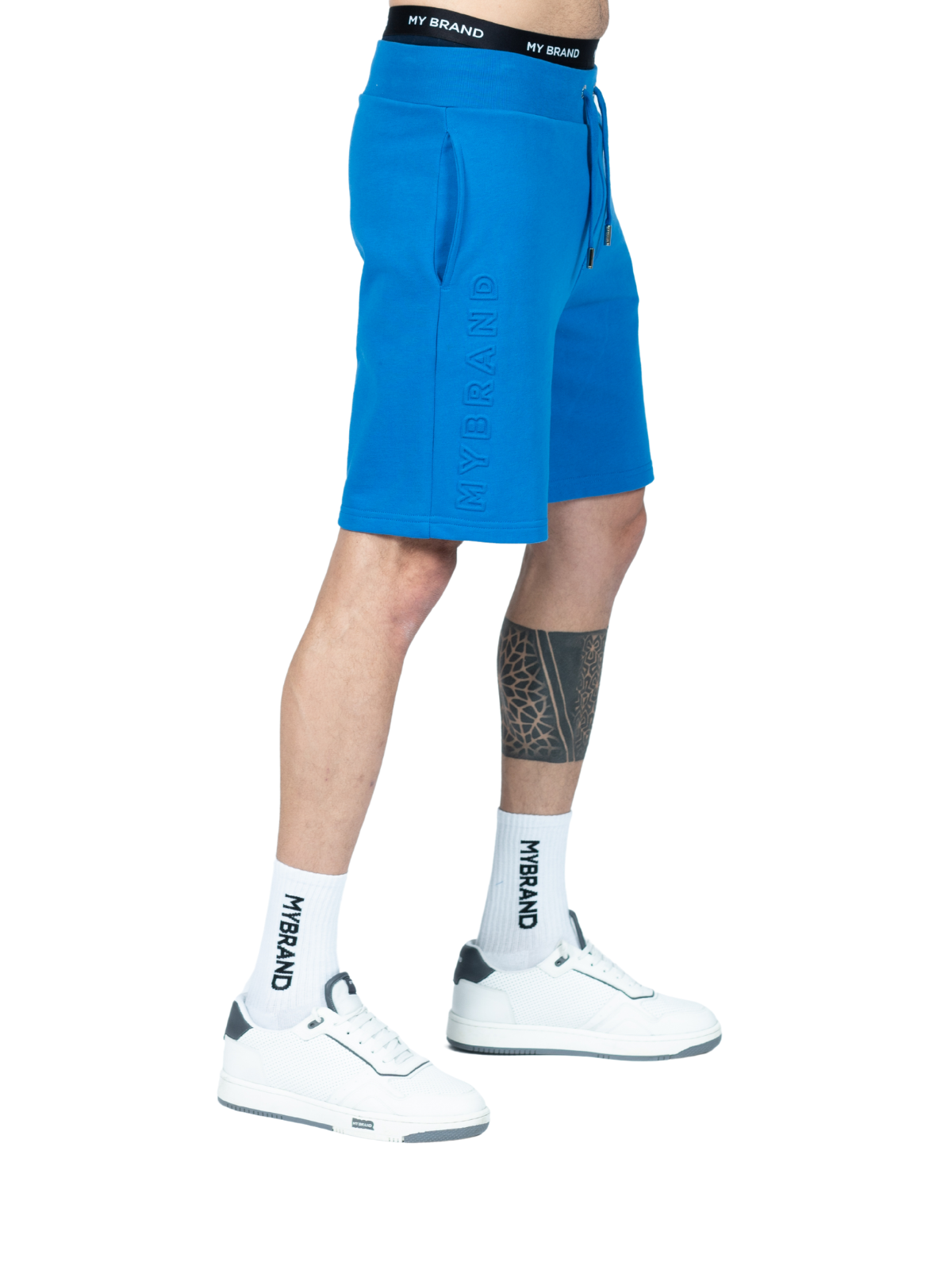 MYBRAND Embosed Statement Short | BLUE