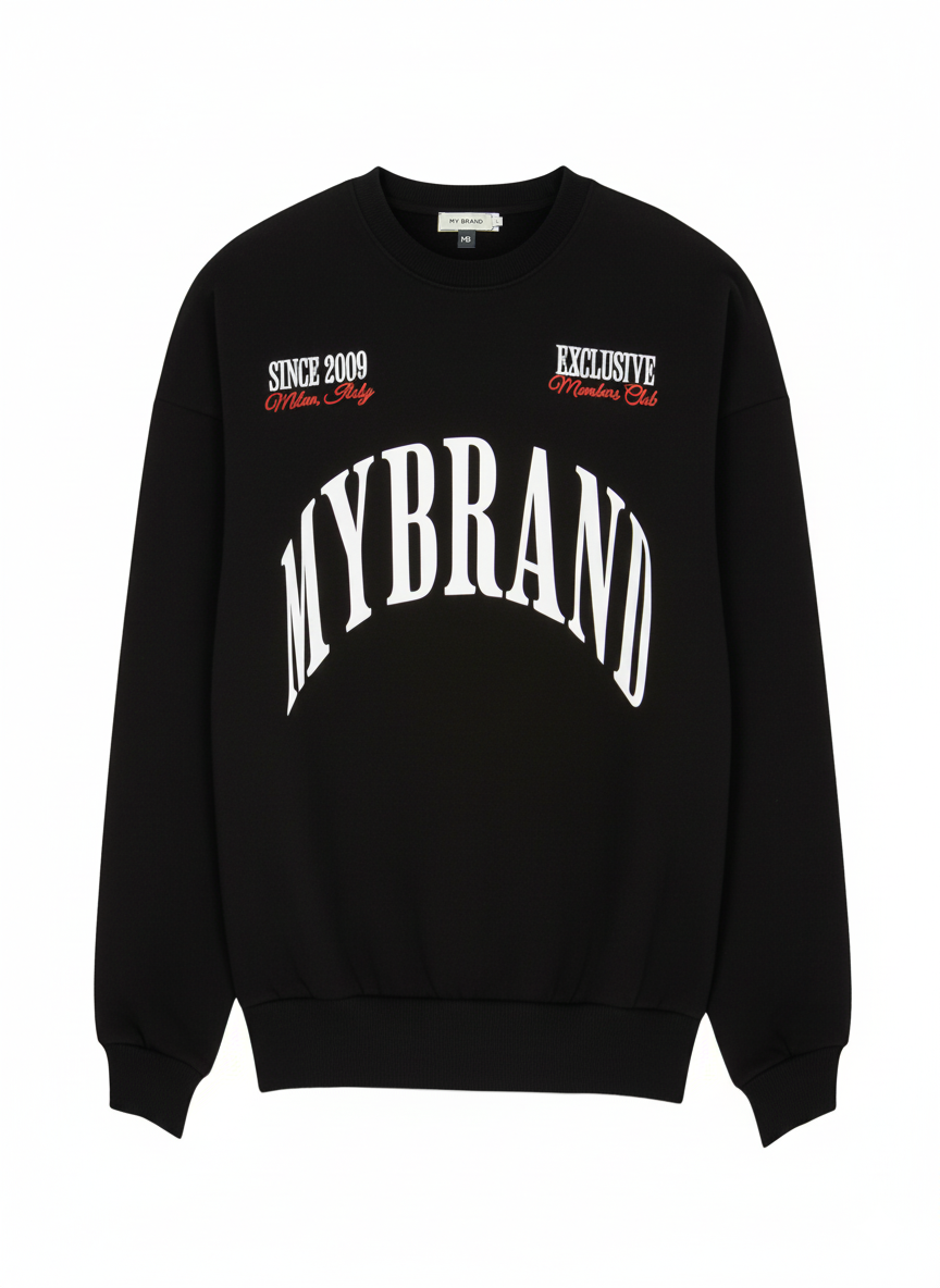 MYBRAND MILAN MEMBERS CLUB SWEATER | BLACK
