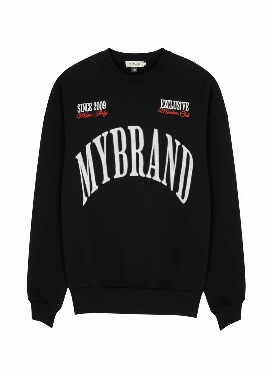 MYBRAND STRASS MILAN MEMBERS CLUB SWEATER | BLACK