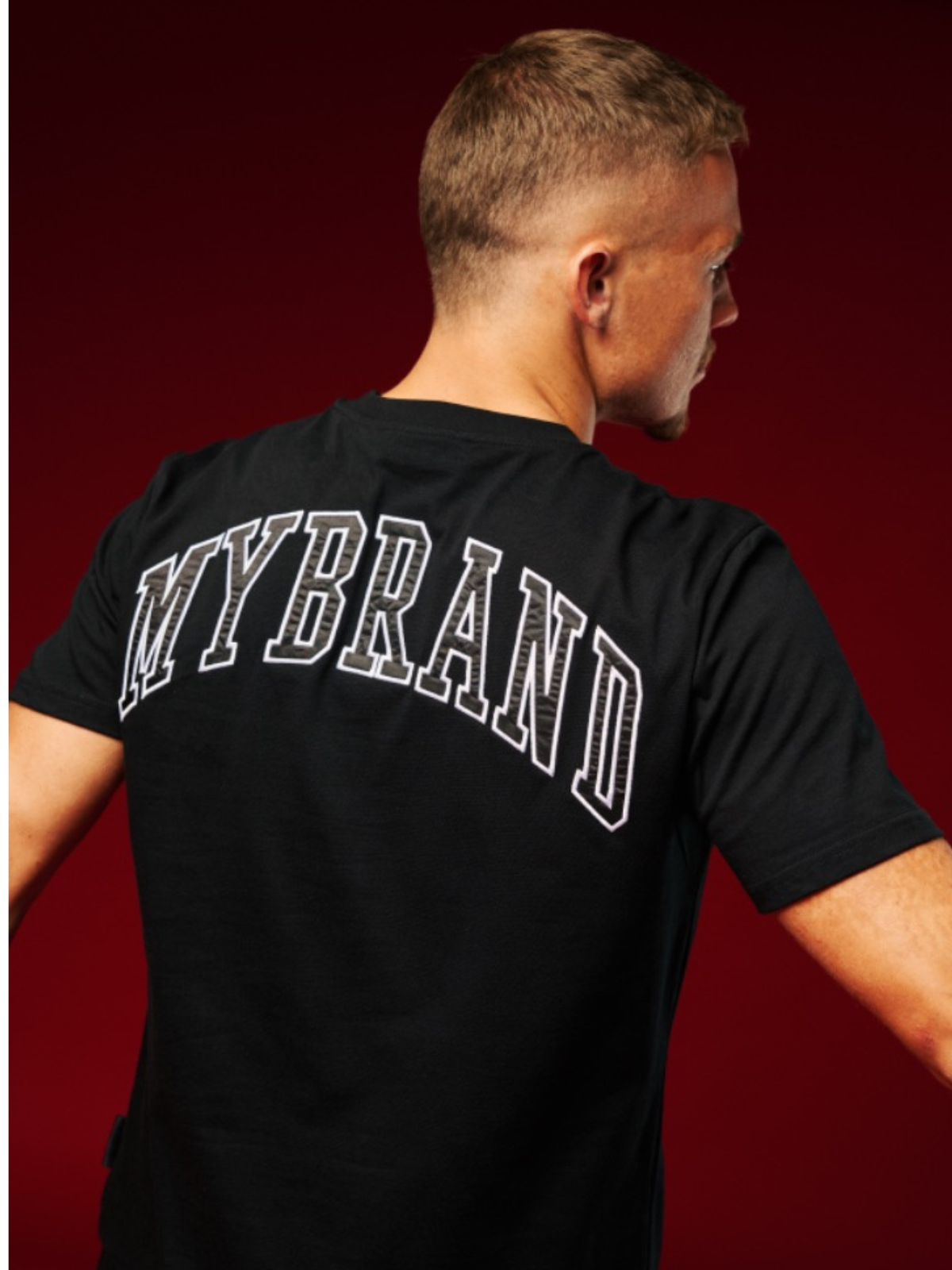 MY BRAND BACK TEXT T-SHIRT BLACK | BLACK – My Brand Online BV