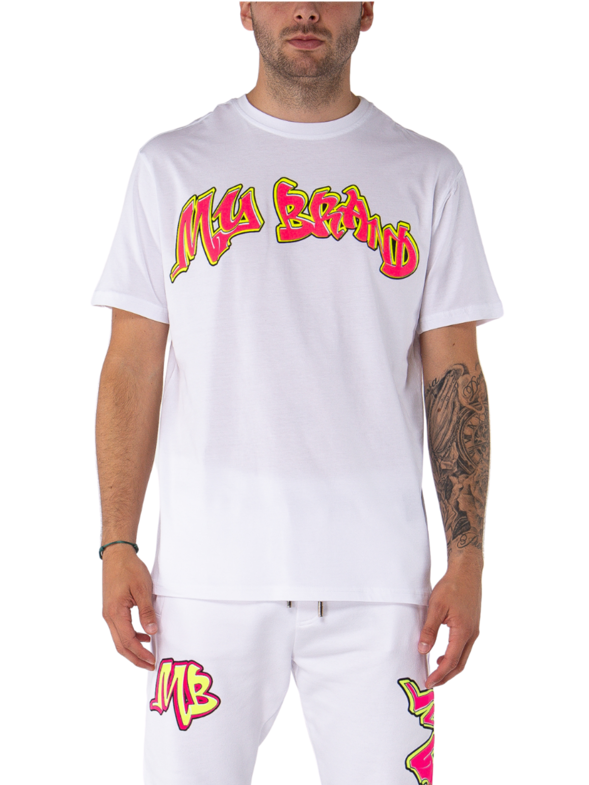 Neon Graffiti MB T-Shirt White | WHITE