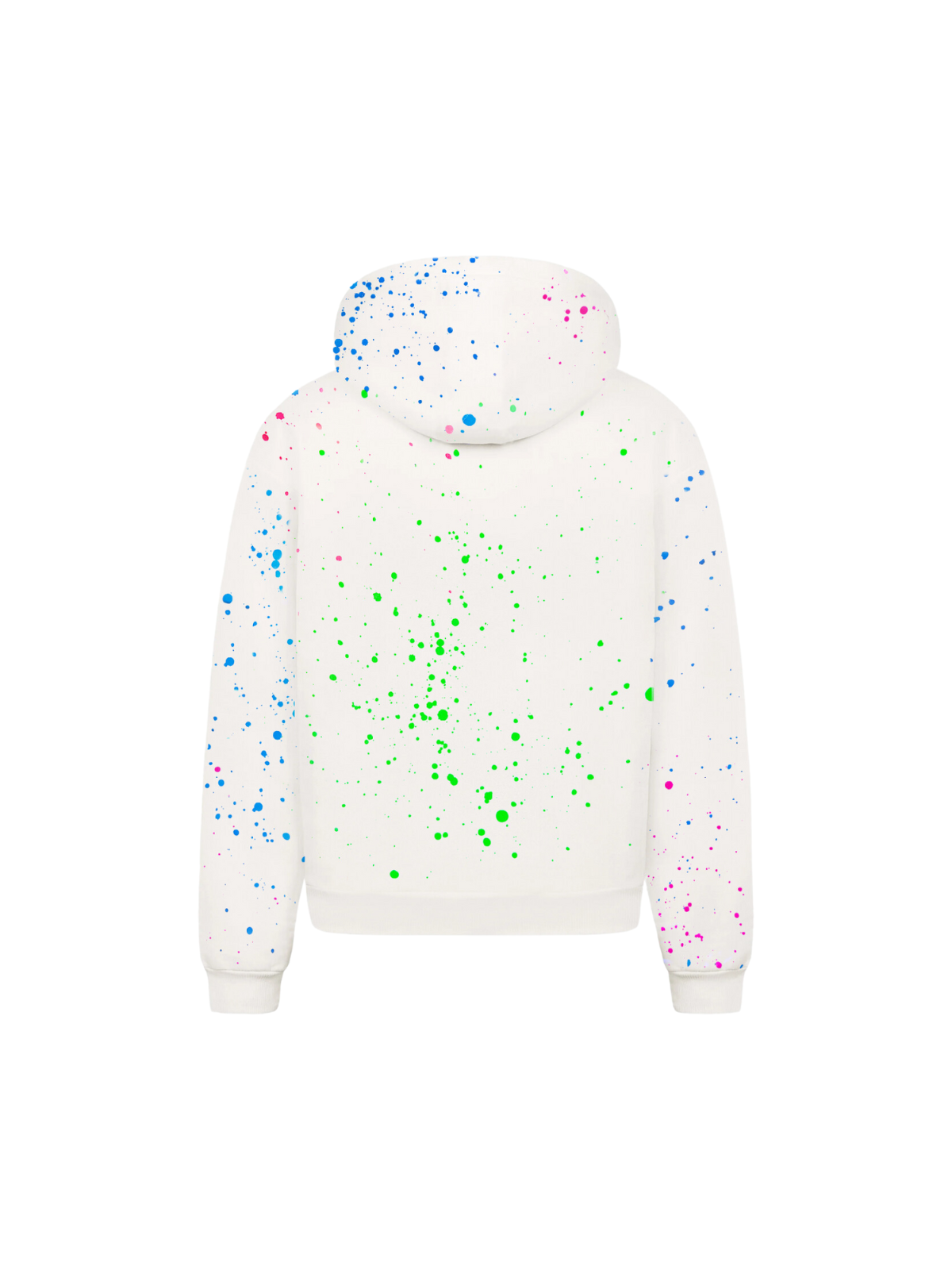 NEON PAINT CAPSULE HOODIE | WHITE