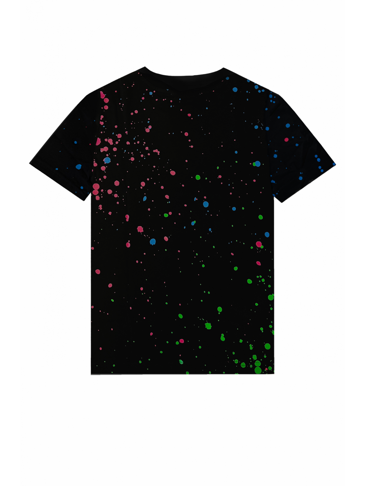 NEON PAINT CAPSULE T SHIRT | BLACK