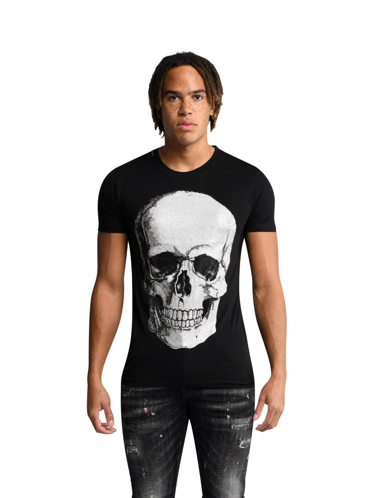 Original Skull T-Shirt Grey | BLACK