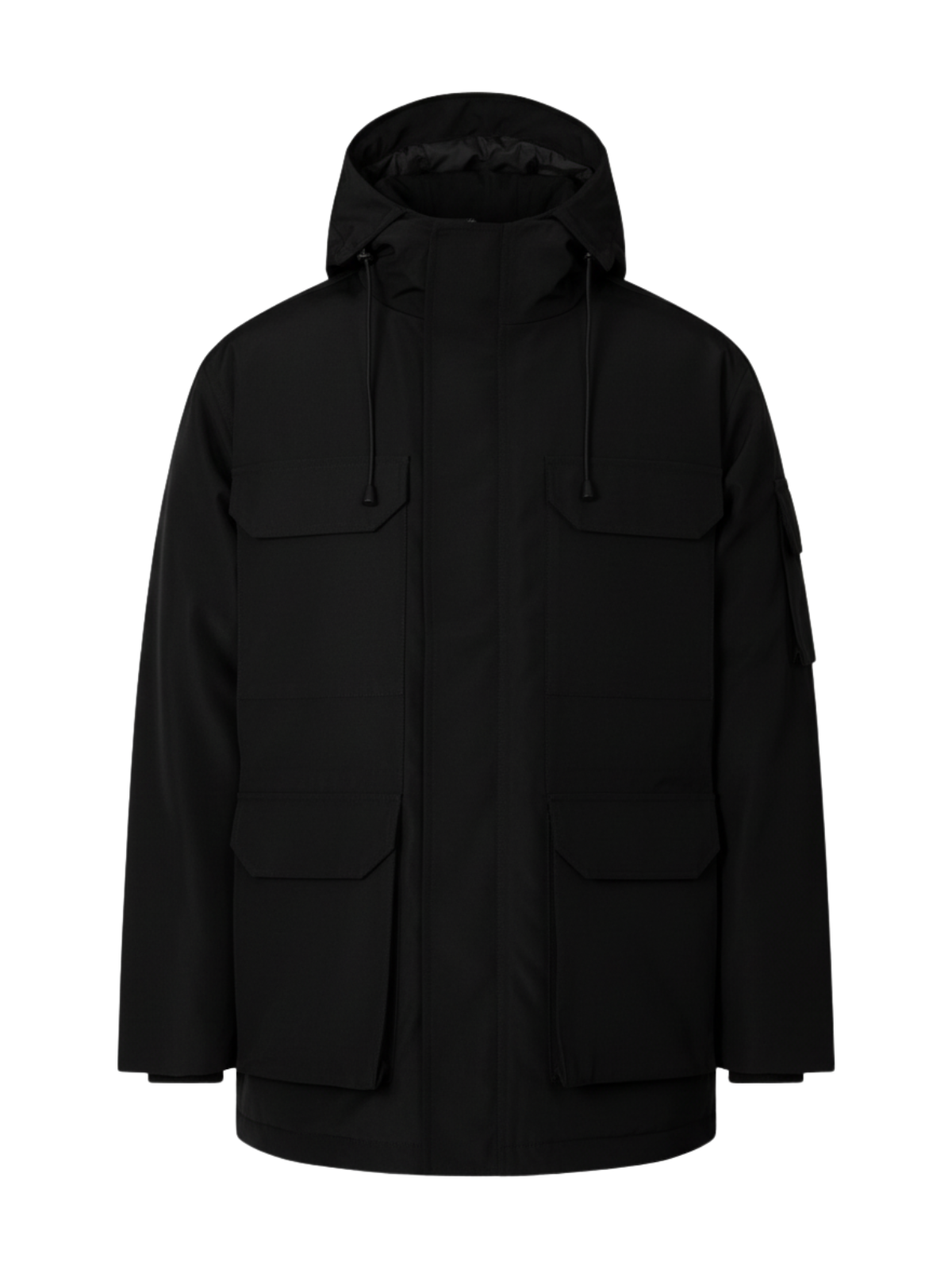CORTINA LONG JACKET BLACK | BLACK