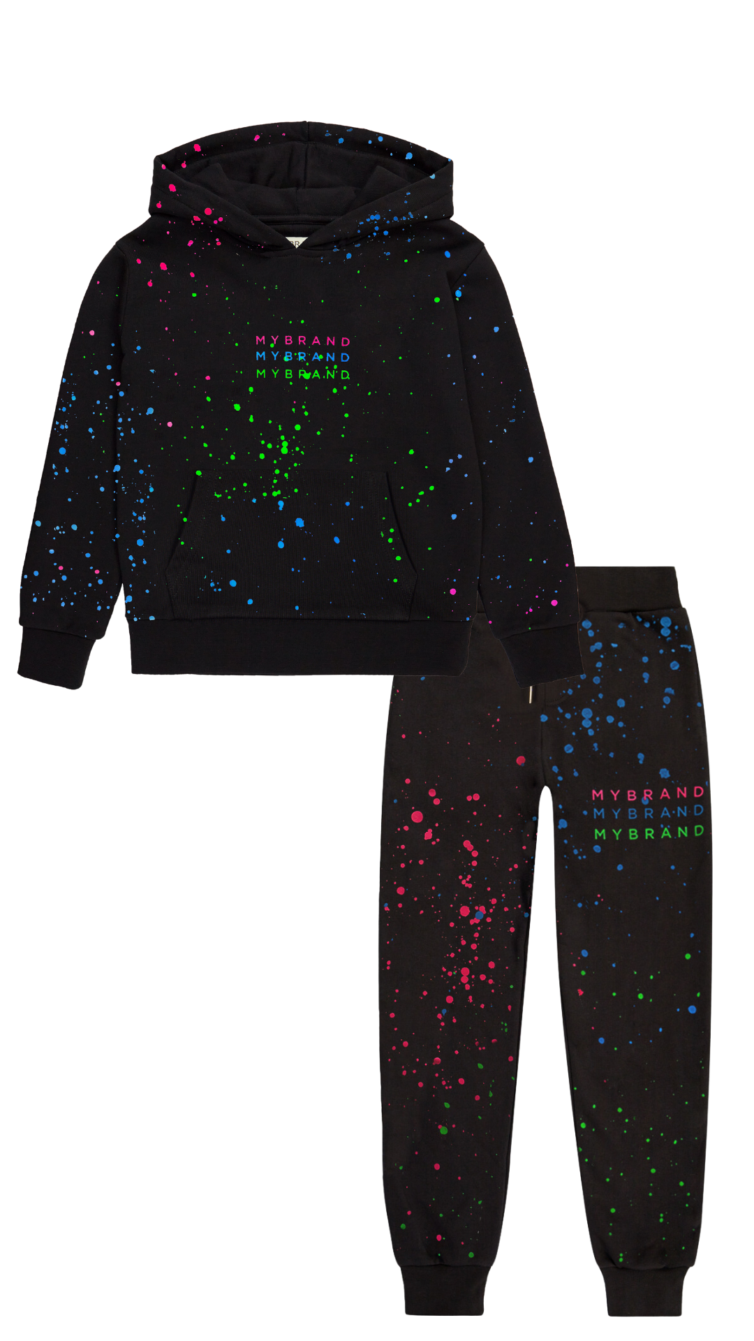 NEON PAINT CAPSULE JOGGIN | BLACK