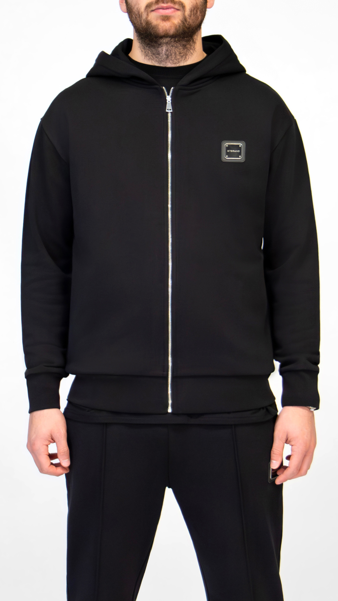 MB ESSENTIALS ZIP HOODIE | BLACK