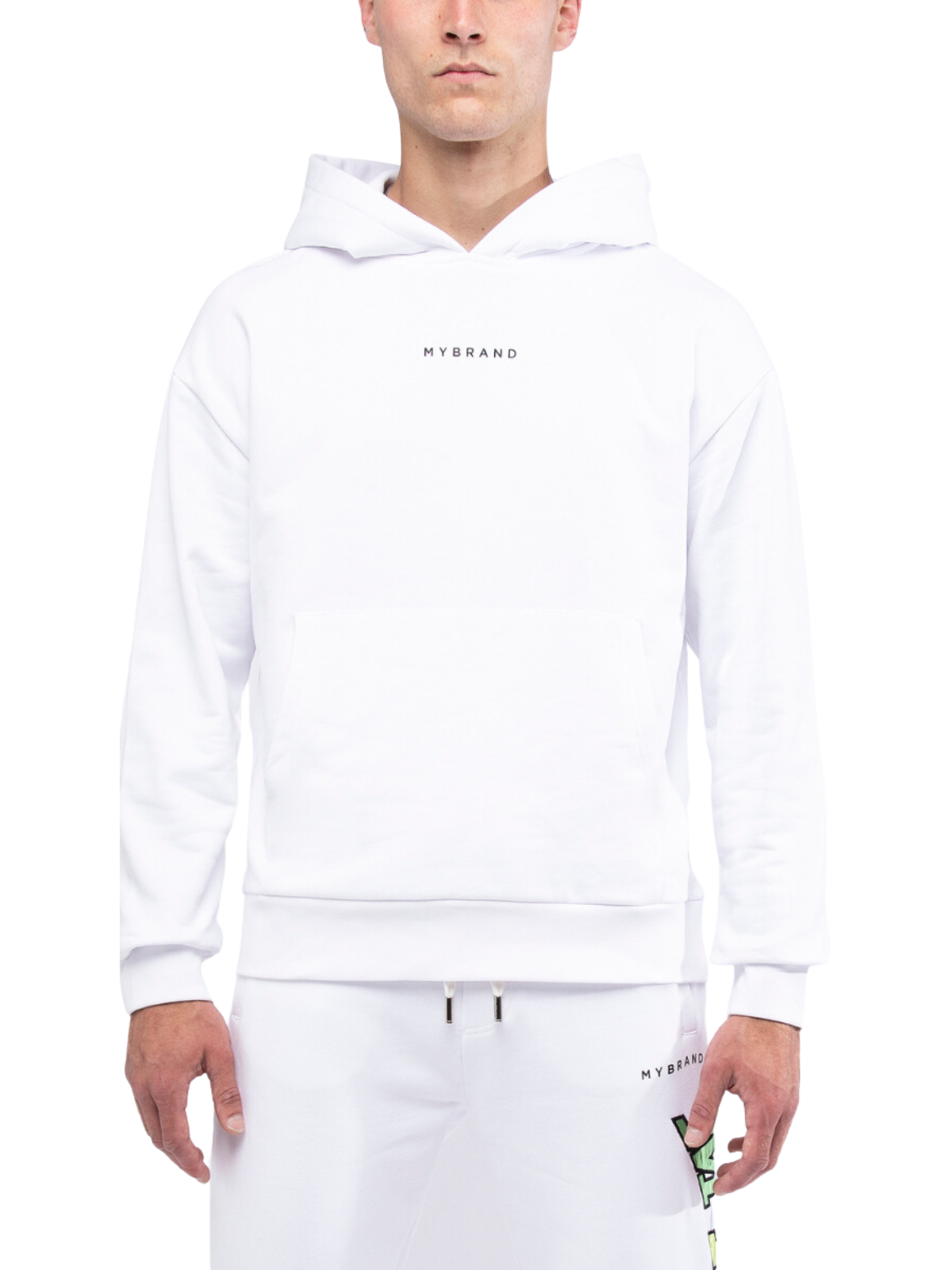 MY BRAND RAINBOW COLLEGE HOODIE | WHITE