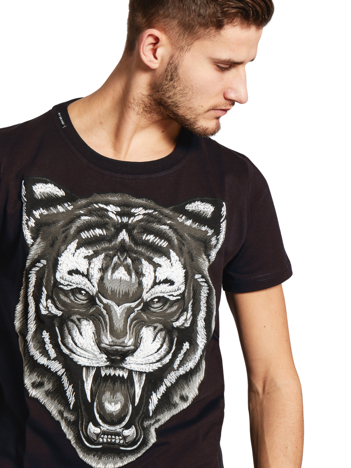 Scream Tiger T-Shirt | BLACK