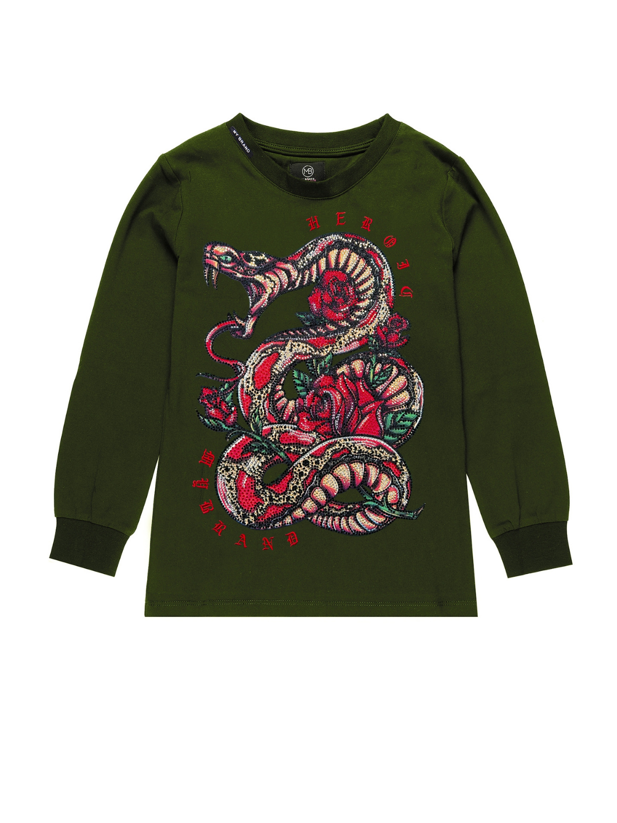 Snake Roses Longsleeve Army | ARMY