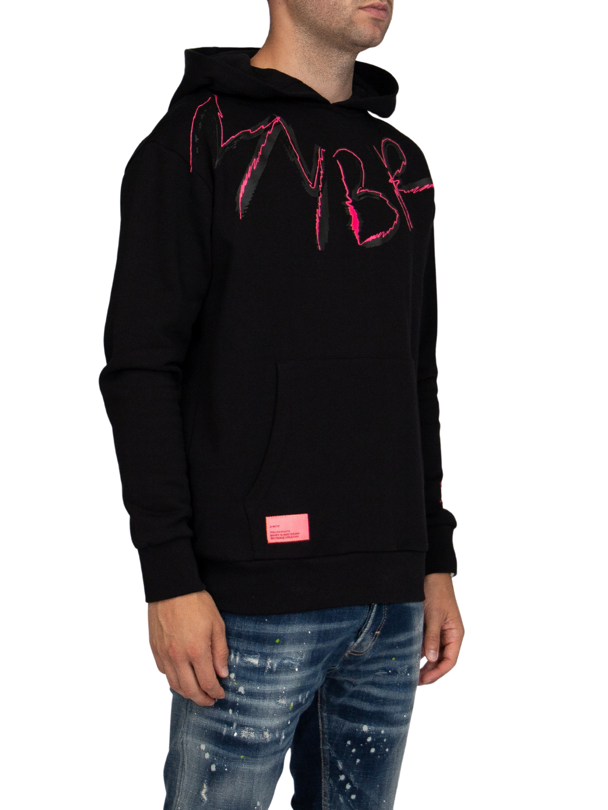 MYBRAND Signature Scribble Hoodie | BLACK