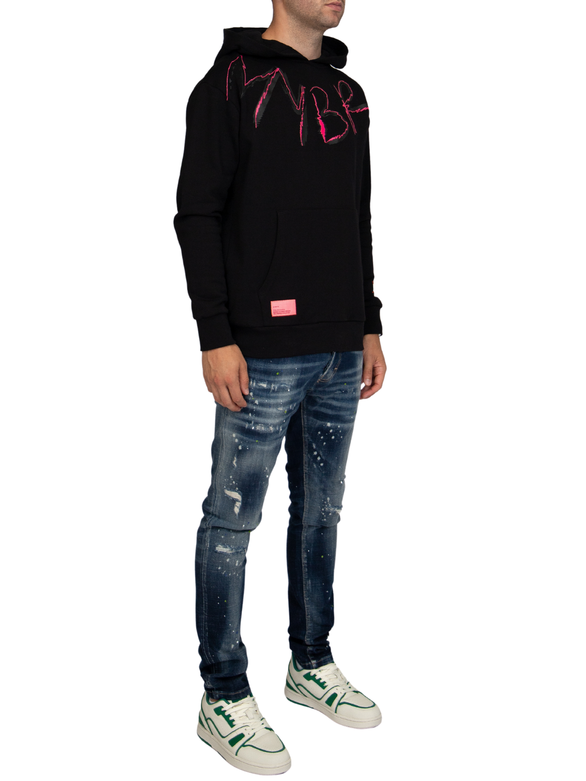 MYBRAND Signature Scribble Hoodie | BLACK