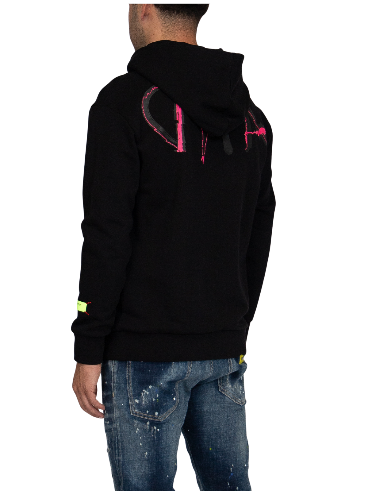 MYBRAND Signature Scribble Hoodie | BLACK