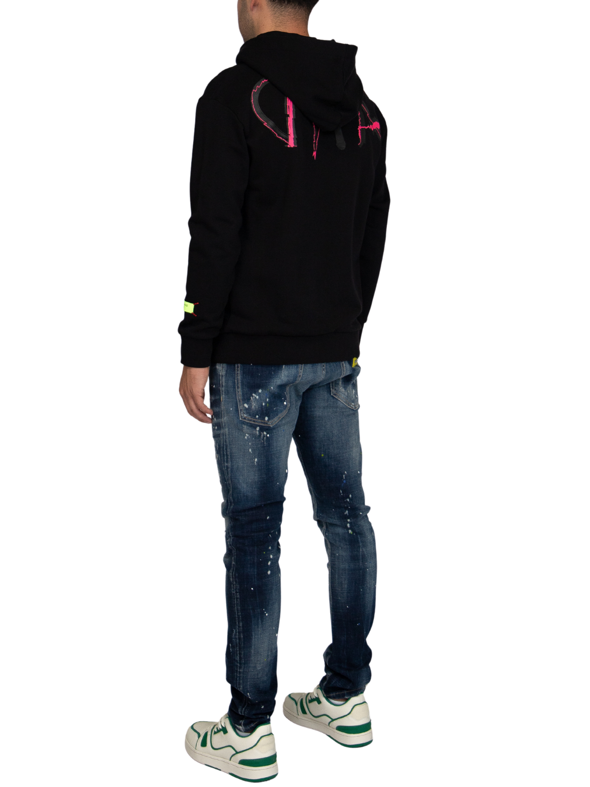 MYBRAND Signature Scribble Hoodie | BLACK