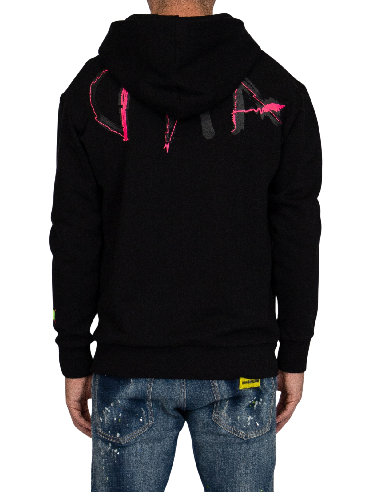 MYBRAND Signature Scribble Hoodie BLACK My Brand Online BV