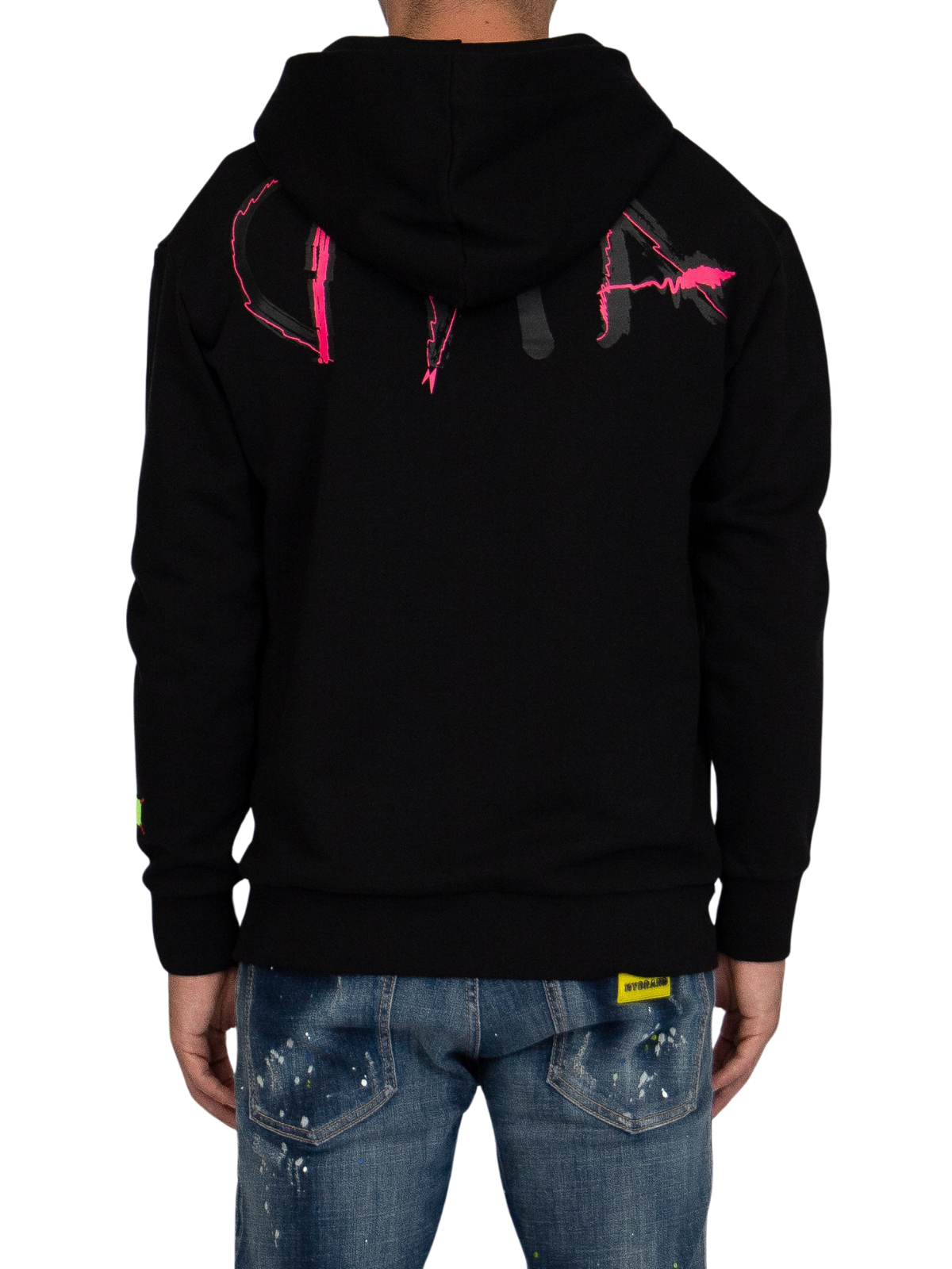 MYBRAND Signature Scribble Hoodie | BLACK